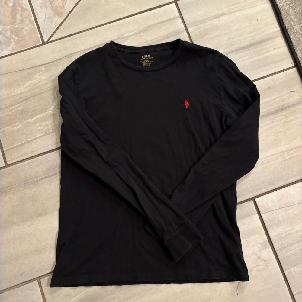 Polo by Ralph Lauren Men's Black Long Sleeve Shirt